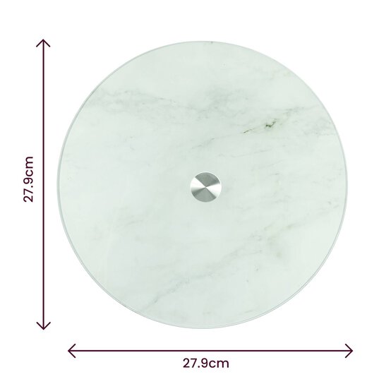 Whisk Glass Rotating Serving Plate 11 Inches image number 4