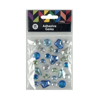 Ocean Assorted Adhesive Gems 28 Pack image number 4