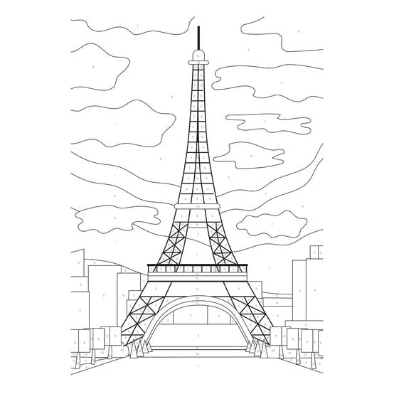 Landmark 3-in-1 Paint by Numbers image number 3