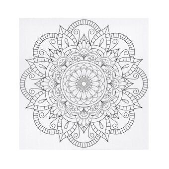 Mandala Colour-in Canvas