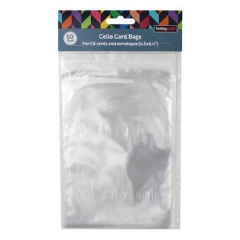 Clear Cello Bags C6 50 Pack
