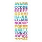 Bright Ombre Alphabet Iron-On Motifs 60 Pack image number 1