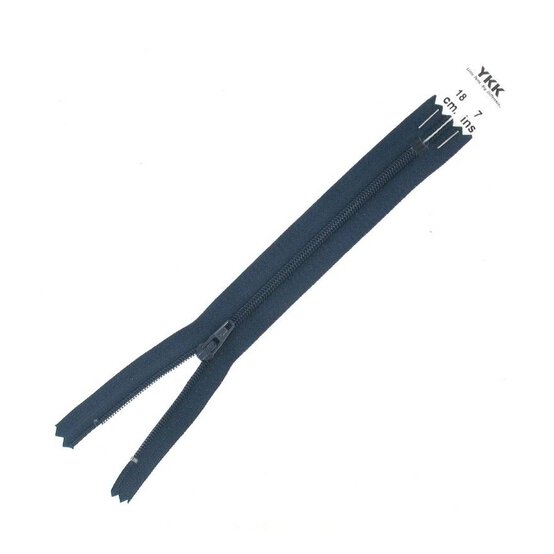 YKK Royal Blue Dress and Skirt Zip 18cm image number 1