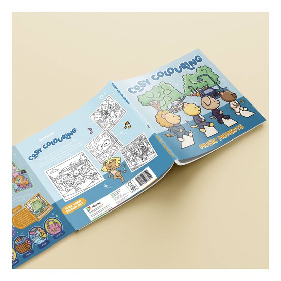Cosy Colouring Music Festival Colouring Book image number 3