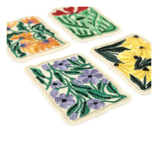 Flower Picture Iron-On Patches 4 Pack image number 3
