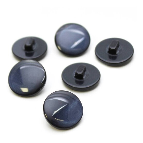 Hemline Royal Blue Basic Knitwear Button 6 Pack image number 1