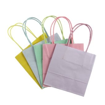 Pastel Ready to Decorate Small Gift Bags 5 Pack image number 2