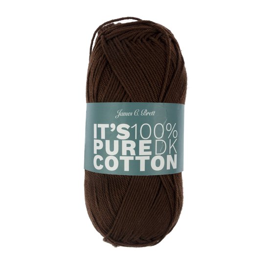 James C Brett Rich Coffee It’s Pure Cotton Yarn 100g  image number 1