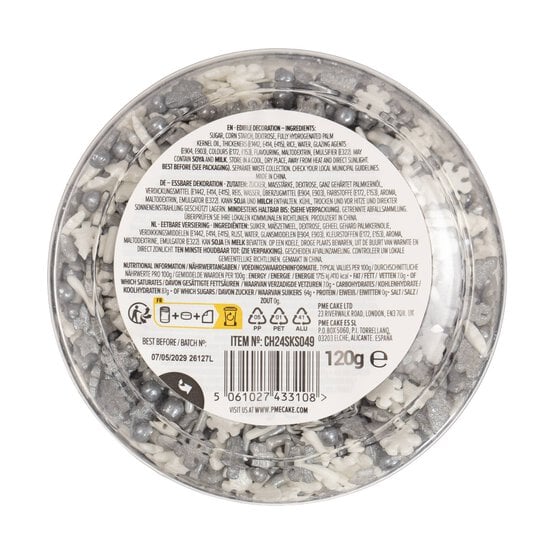 PME Silver Shining Star Sprinkles 160g image number 7