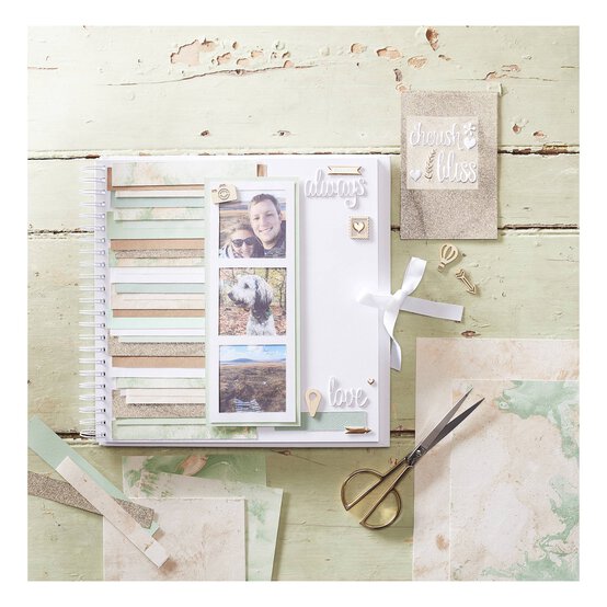 Spiral Bound White Scrapbook 8 x 8 Inches image number 2