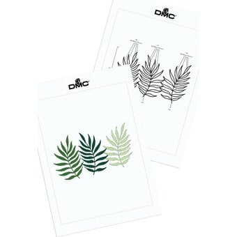 FREE PATTERN DMC Triple Fern Embroidery 0003 image number 8