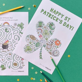 FREE St Patrick's Day Colouring Sheet Downloads