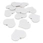 White Wooden Heart with Eyelet 12 Pack image number 1