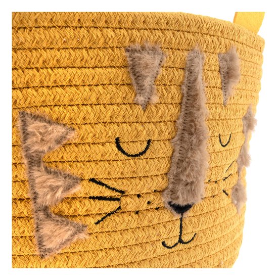Lion Cotton Rope Basket 30cm x 18cm image number 3
