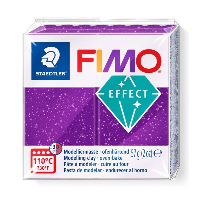 Fimo Effect Galaxy Purple Modelling Clay 57g image number 1