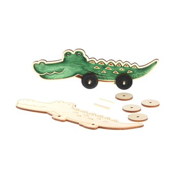 Make Your Own Crocodile Wooden Racer 