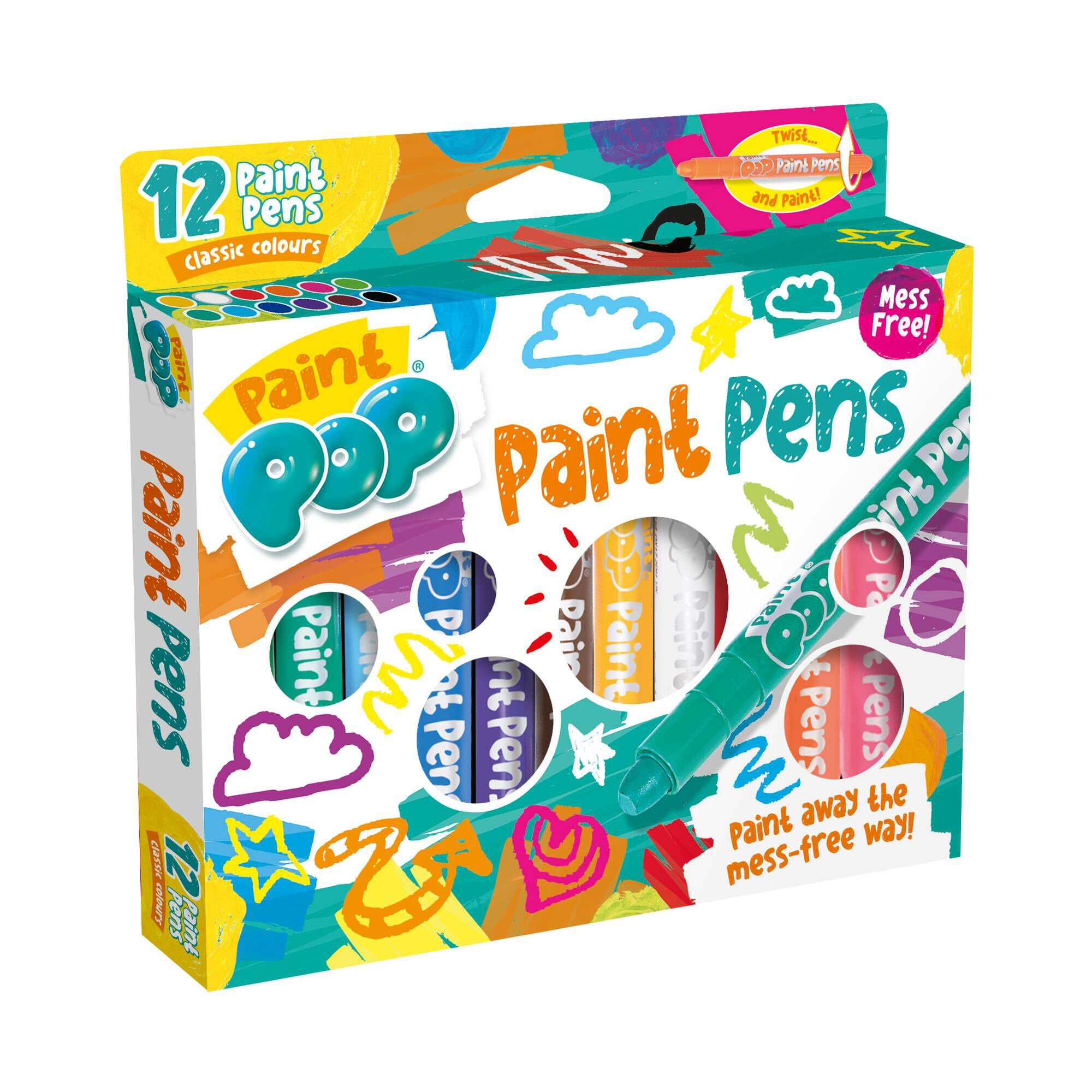 Paint Pop Paint Pens 12 Pack Hobbycraft