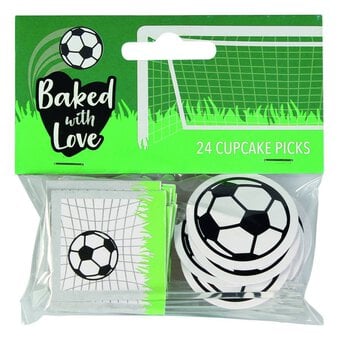 Baked With Love Football Cupcake Picks 24 Pack