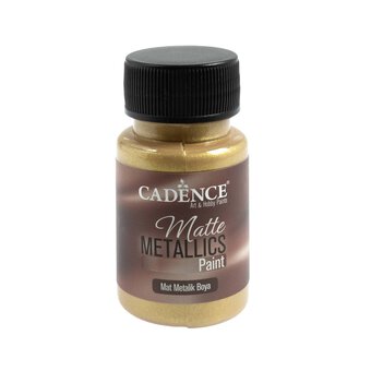 Cadence Pure Gold Matte Metallic Paint 50ml