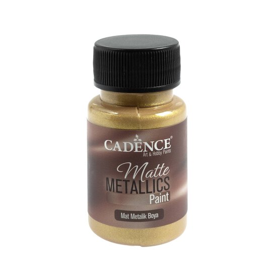 Cadence Pure Gold Matte Metallic Paint 50ml image number 1