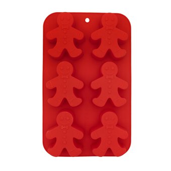 Silicone Gingerbread Mould 6 Wells 