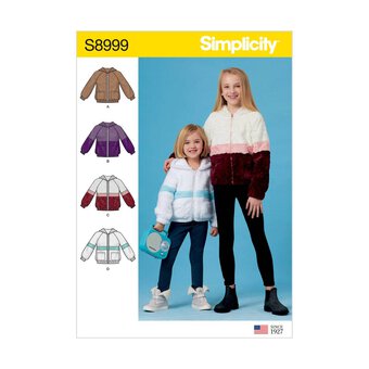 Simplicity Children's Jackets Sewing Pattern S8999 (HH 3-6)