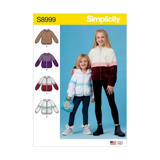 Simplicity Children's Jackets Sewing Pattern S8999 (HH 3-6) image number 1