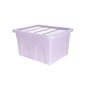 Whitefurze 32 Litre Pastel Purple Stack and Store Storage Box  image number 1