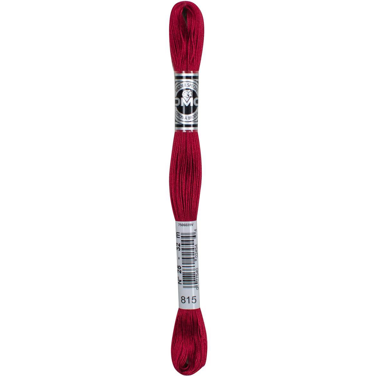 DMC Red Special Embroidery Thread 20m (815) Hobbycraft
