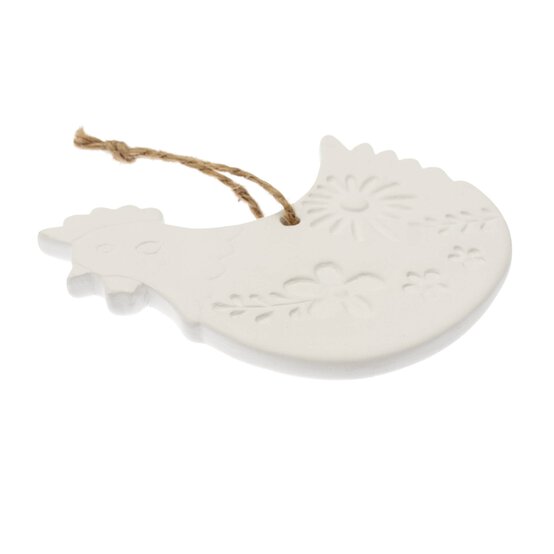 Hanging Ceramic Chicken Decoration 12.5cm image number 3