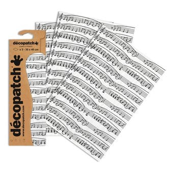 Decopatch Music Notes Paper 3 Sheets