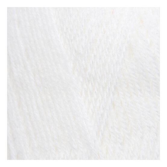 Knitcraft White Everyday 4 Ply Yarn 100g image number 2