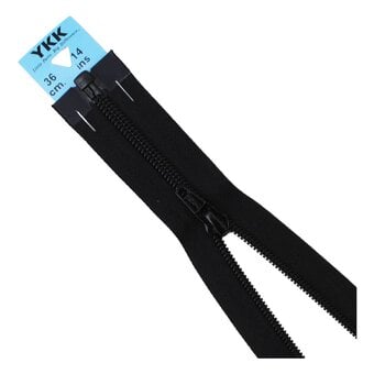 YKK Black Nylon Open End Zip 36cm