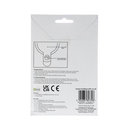 Extra Large Gold Foil Number 0 Balloon image number 4