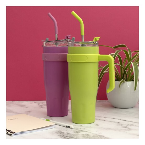 Large Bright Pink Travel Cup image number 5