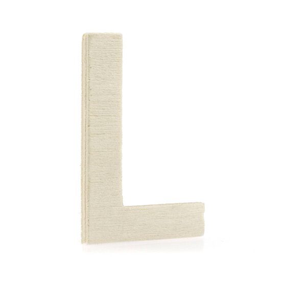 Small Wooden Letter L 6.5cm image number 1