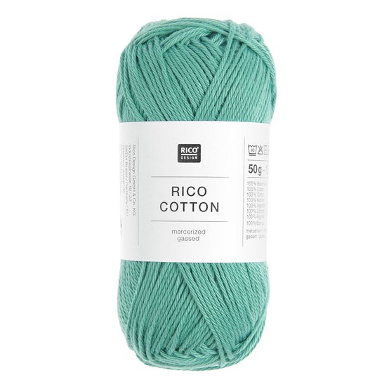 Rico Essentials Teal Cotton 4ply 50g image number 1