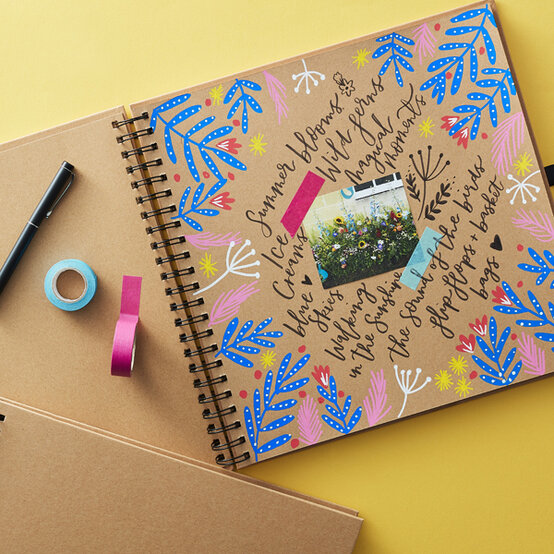 How to Make a Summer Scrapbook Layout image number 1