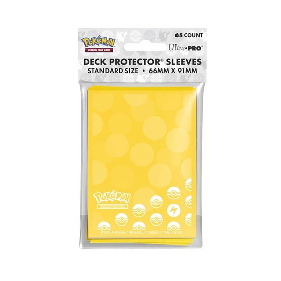 Pokemon Lightning Energy Deck Protector Sleeves 65 Pack image number 1