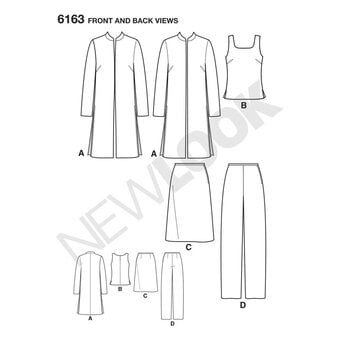 New Look Women's Separates Sewing Pattern 6163 image number 2
