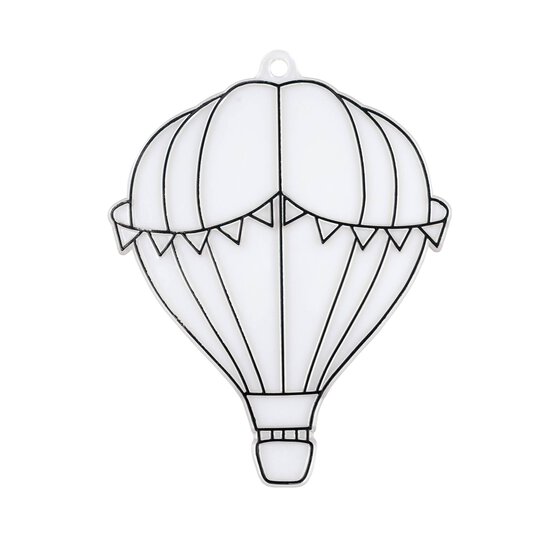 Hot Air Balloon Suncatcher Plastic Suncatcher image number 3