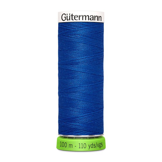 Gutermann Electric Blue Sew All Recycled rPET Thread 100m (315) image number 1