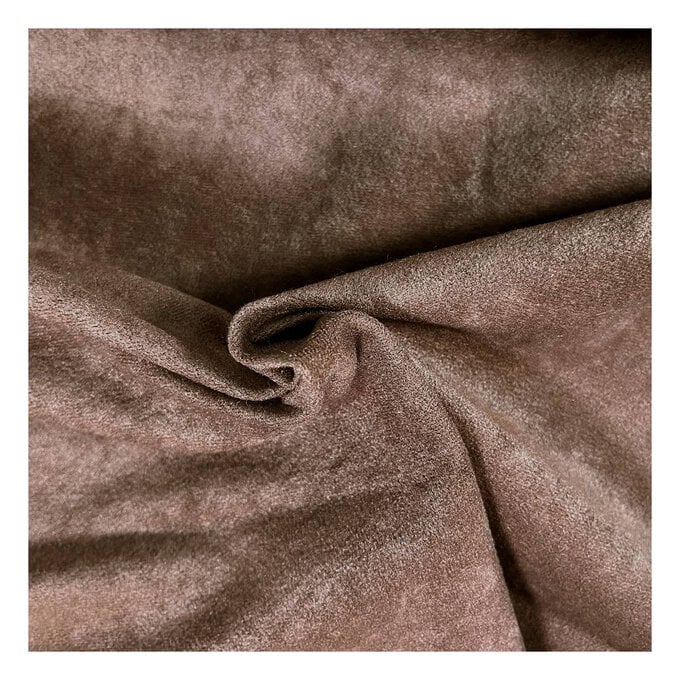 Brown Suedette Fabric by the Metre image number 1