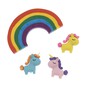 Unicorn and Rainbow Erasers 4 Pack image number 2