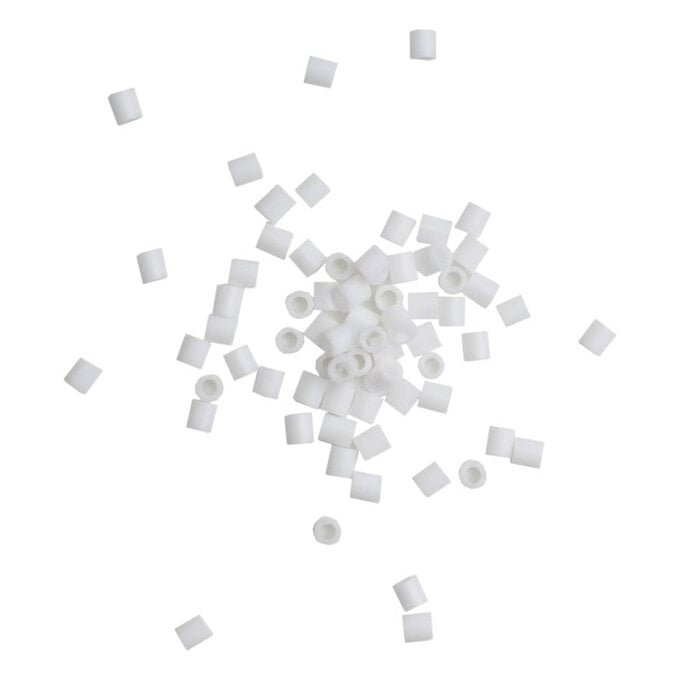 White Picture Beads 1000 Pieces image number 1
