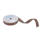 Trimits Brown Double-Faced Satin Ribbon by the Metre 15mm image number 1