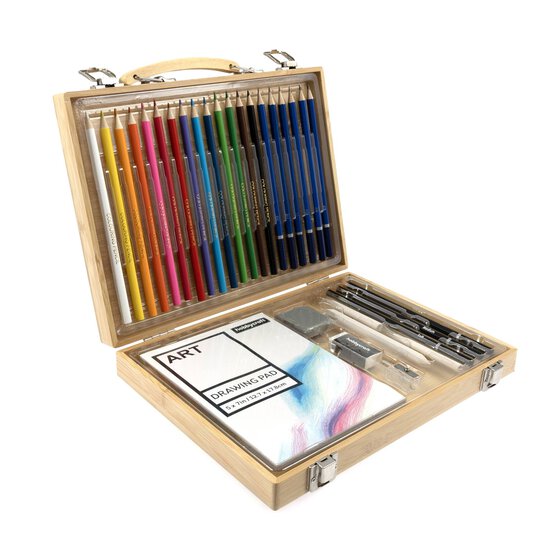 Drawing Bamboo Box Art Set 30 Pieces image number 1