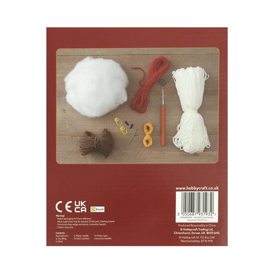 Make Your Own Crochet Snowman Kit image number 4