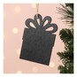 Hanging Chalkboard Present Decoration 9cm image number 1