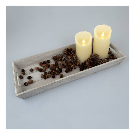 Brown Wooden Tray 48cm x 20cm x 5cm image number 5